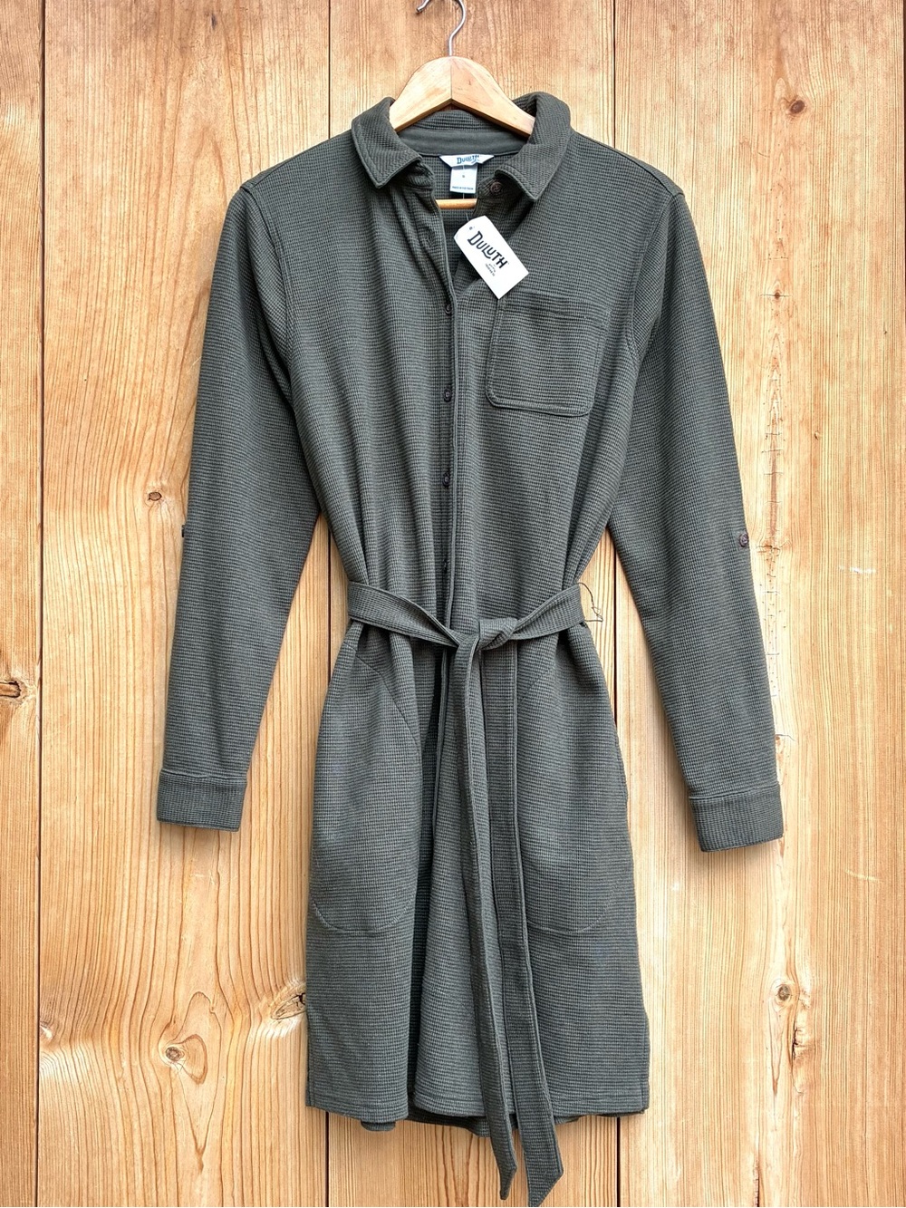 Duluth Trading Co NWT Burly Thermal Shirt Dress Sz Small